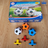 Trompo Balon Futbol Bailarin Luces Musica Beyblade Juguete