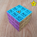 Cubo Tabla Periodica 3x3 Chemical Elements Color Zcube