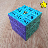 Cubo Tabla Periodica 3x3 Chemical Elements Color Zcube