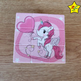 Cubo 3x3 Unicornio Pony Magico Little Cute Stickerles