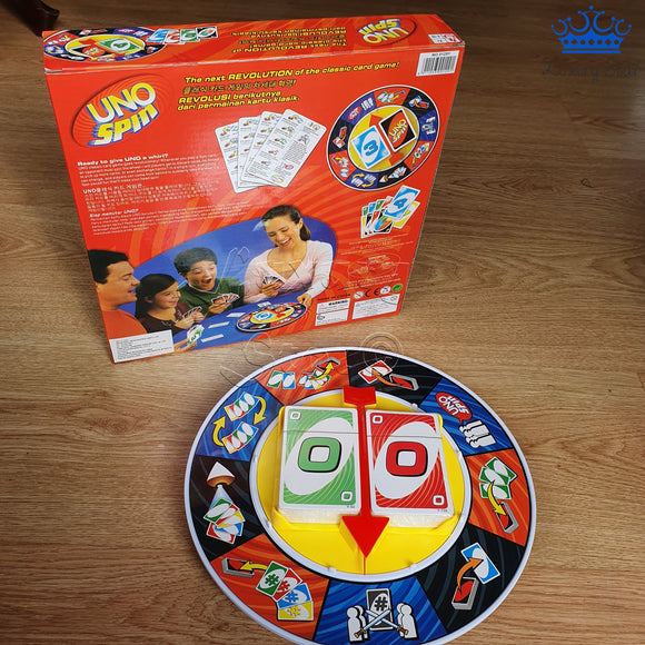 Cartas Uno Spin Ruleta 360 Juego Mesa Giro 2 Mazos Generico