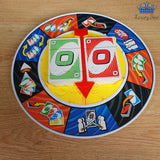 Cartas Uno Spin Ruleta 360 Juego Mesa Giro 2 Mazos Generico
