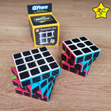 Pack Cubo 3x3 Y 4x4 Fibra Carbono Warrior W Qiyi SpeedCube