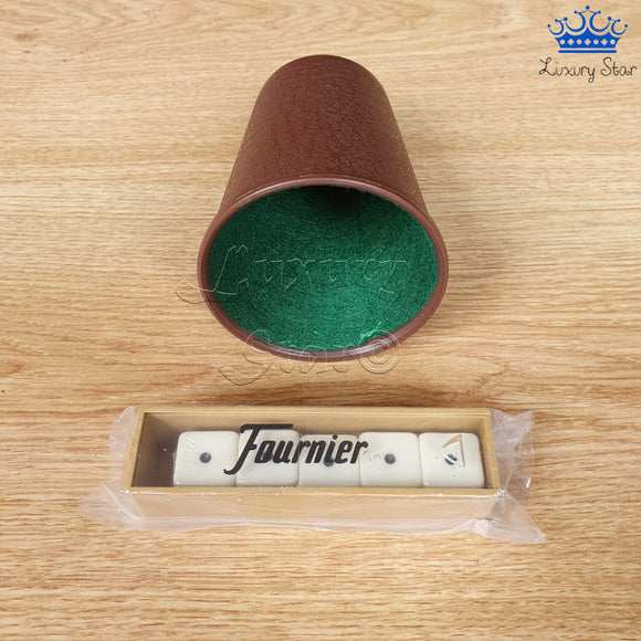 Accesorios De Juego Cubilete 5 Dados Fournier Poker Juego