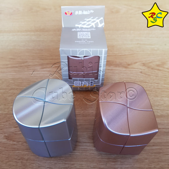 Cubo 2x2 Yuanfang Yj Modificacion Mirror Plateado - Rosado St
