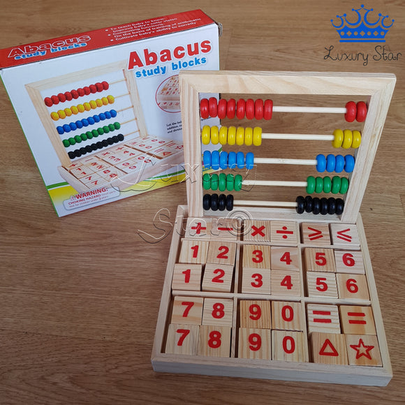 Abaco Juego Didactico Madera Operaciones Matemáticas Mesa Aprende Logica