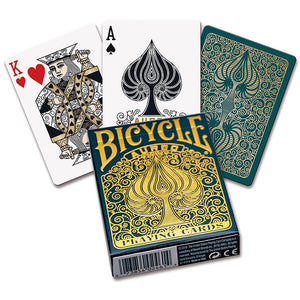 Cartas Bicycle Aureo Leonardo Davinci Original Dorado Verde