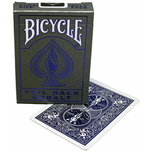 Cartas Bicycle Foil Back Cobalt Crimson Lamina Metalica Original
