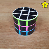Cilindro 3x3 Carbono Cubo Candy Pegatinas Negro Mate