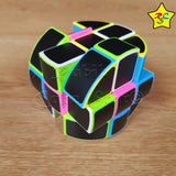Cilindro 3x3 Carbono Cubo Candy Pegatinas Negro Mate
