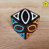 Cubo Ivy Ciyuan Cobra Cube Qiyi 3x3 Tiled Negro