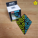 Cubo Pyraminx Cobra Ciyuan Cube Qiyi 3x3 Tiled Negro