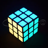 Cubo 3x3 Alumbra Oscuridad Stickers Brilla Colores Esp Limitado