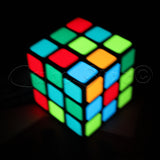 Cubo 3x3 Alumbra Oscuridad Stickers Brilla Colores Esp Limitado