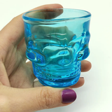 Copa Calavera Colores Vidrio Fiesta Skull Exclusiva Shot X4