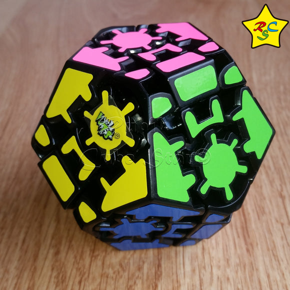 Cubo Gear Megaminx 3x3 Engranajes dodecaedro - Negro