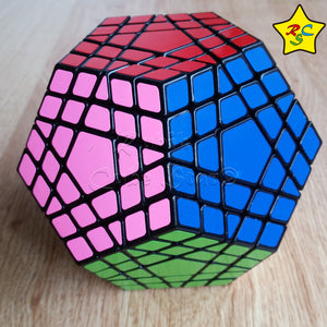 Cubo Gigaminx Shengshou Megaminx 5x5 Dodecaedro - Negro