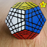 Cubo Gigaminx Shengshou Megaminx 5x5 Dodecaedro - Negro