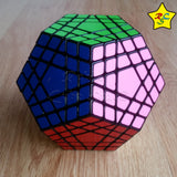 Cubo Gigaminx Shengshou Megaminx 5x5 Dodecaedro - Negro