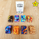 Infinity Cube Fidget Toy Cadena Puzzle Multicolor Degradado