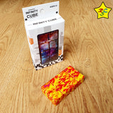 Infinity Cube Fidget Toy Cadena Puzzle Multicolor Degradado