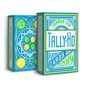Cartas Tally Ho Summer Fan Back Linoid Finish 2019 Baraja
