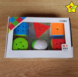 Kit Llaveros Cubo Esfera Piramide Mini Zcube 35mm -set X6