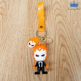 Llavero Ghost Rider Naranja Azul Fantasma Vengador Detalle