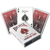 Cartas Bicycle Luxe Cobalt Crimson Tinta Metal Lujo Original