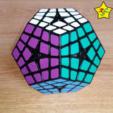Cubo Master Kilominx Shengshou 4x4 Megaminx Dodecaedro - Negro