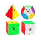 Pack X4 Cubos Megaminx Pyraminx Skewb Square One Moyu