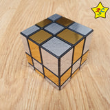 Cubo Mirror 3x3 Bicolor Mod Rcs Dorado Plateado Espejo
