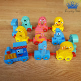 Aprende Numeros Tren Carros Figuras Ruedas Infantil 11pcs