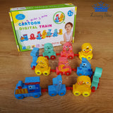 Aprende Numeros Tren Carros Figuras Ruedas Infantil 11pcs