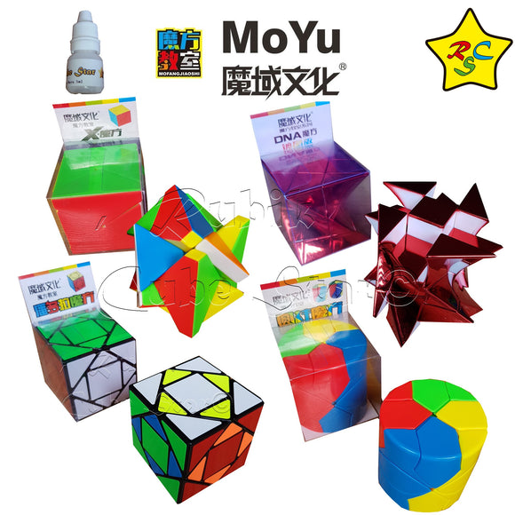 Pack Cubo Moyu Barrel, Skewb Fisher, Dna, Pandora
