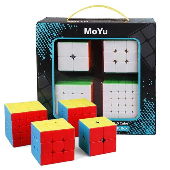 Pack Cubos 2x2, 3x3, 4x4, 5x5 Meilong Original Moyu