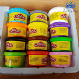 Plastilina Moldeable Play Dough Colour Masa Set x12 + 5 Figuras