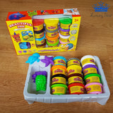Plastilina Moldeable Play Dough Colour Masa Set x12 + 5 Figuras