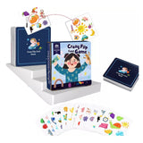Cartas Spot It Crazy Flip Card Game Similitudes Juego Imagen