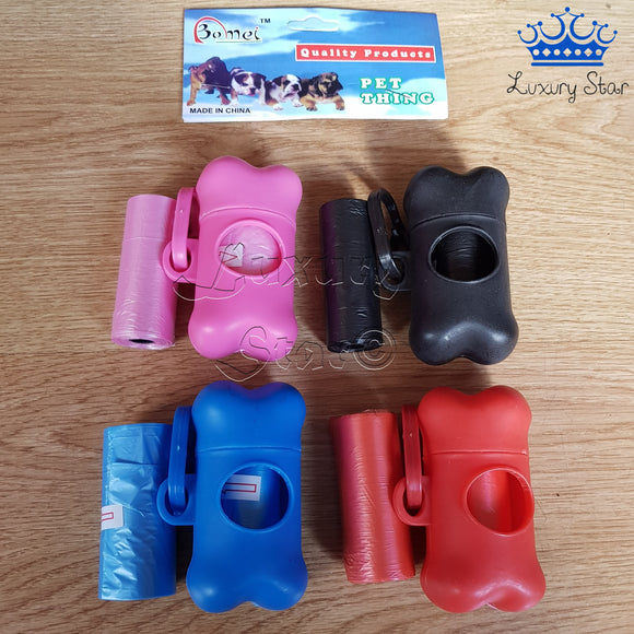 Estuche Hueso Perros Bolsas Higiénica Mascotas Desechos