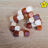 Cubo Culebra Cadena Madera Snake Serpiente Reto Mental Destreza Puzzle