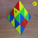 Cubo Pyraminx Qiyi Qiming Speedcube - Negro- Stickerless