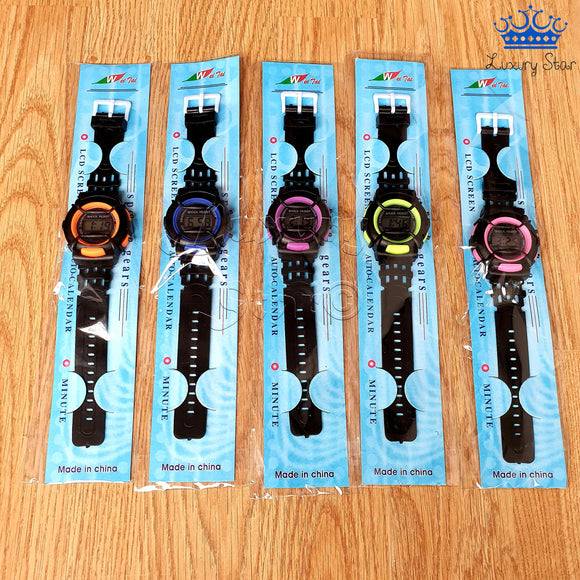 Reloj Pulso Digital Lcd Calendario Hora Manilla Plastico