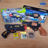 Pistola Didactica 2x1 Dardos Y Bolas Hidro Gel - Revolver