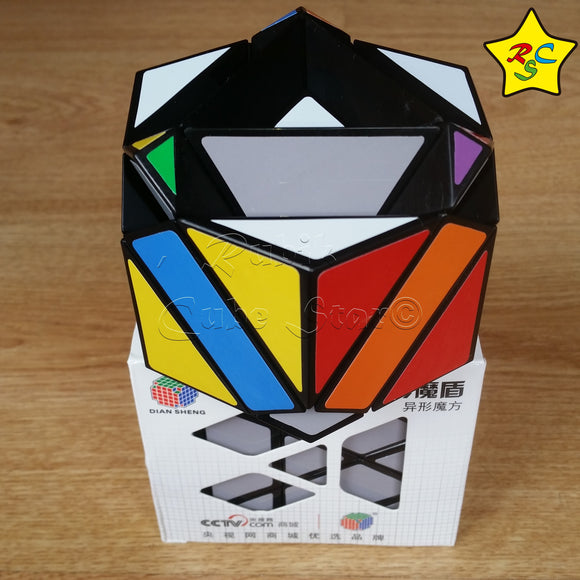 Cubo Shield Cube 3x3 Diangsheng Cilindro Prisma - Negro