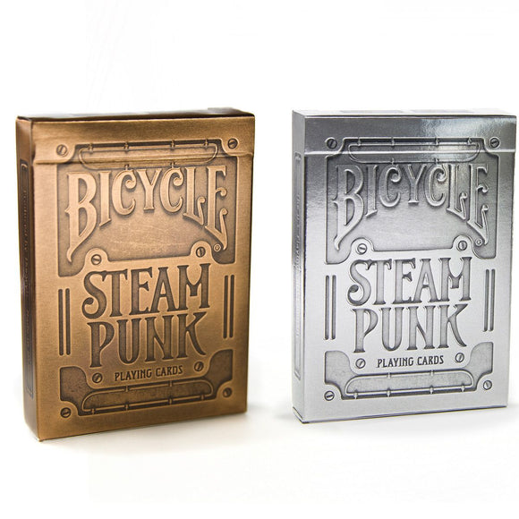 Cartas Bicycle Steampunk Dorado Plata Acero Edicion Especial
