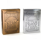 Cartas Bicycle Steampunk Dorado Plata Acero Edicion Especial