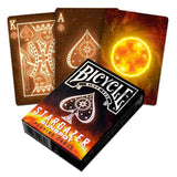 Cartas Bicycle Stargazer SunSpot Sol Dorso Negro Fuego.