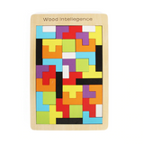 Tangram Madera Didactico Puzzle Armar Figuras Tetris Logica