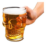 Vaso Cervecero X2 Calavera Vidrio 500ml Exclusivo Beer Bar